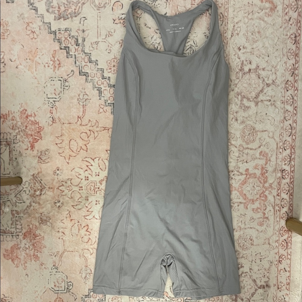 Women's Gray Fitness Bodysuit
